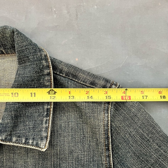 VINTAGE J CREW DENIM JACKET SIZE MEDIUM - Picture 6 of 10